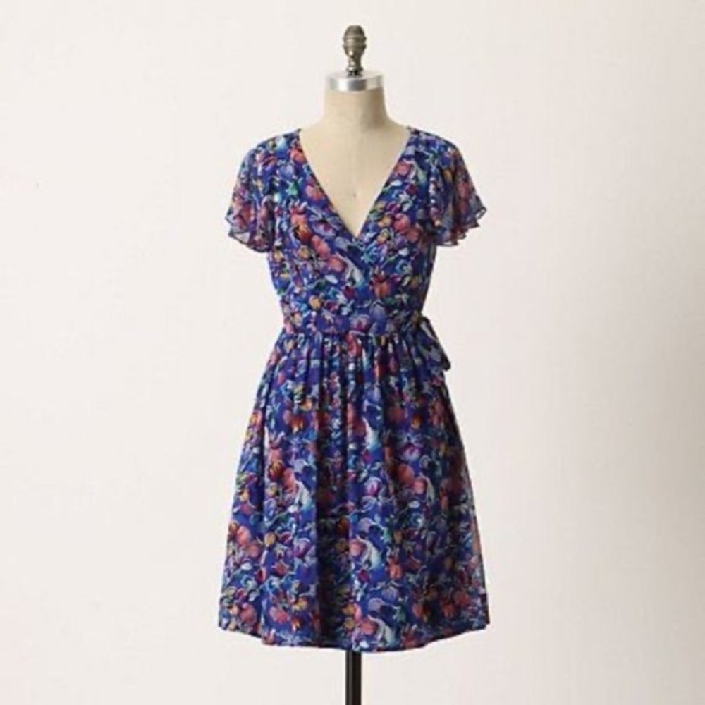 👗 Anthropologie Moulinette Soeurs Silk wrap dress